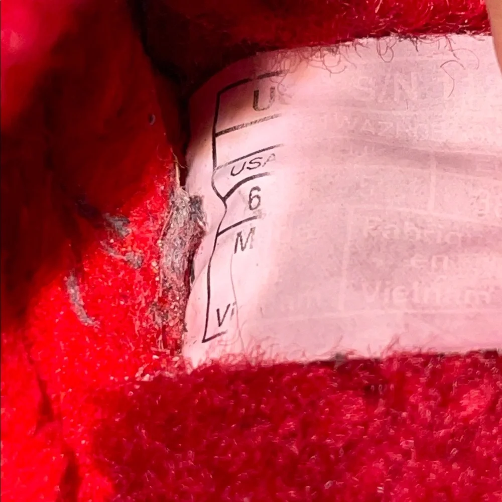 UGG Fluff Yeah Cozy Red Fuzzy Slippers
